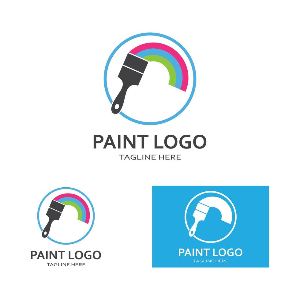 pintura logo vector icono ilustración