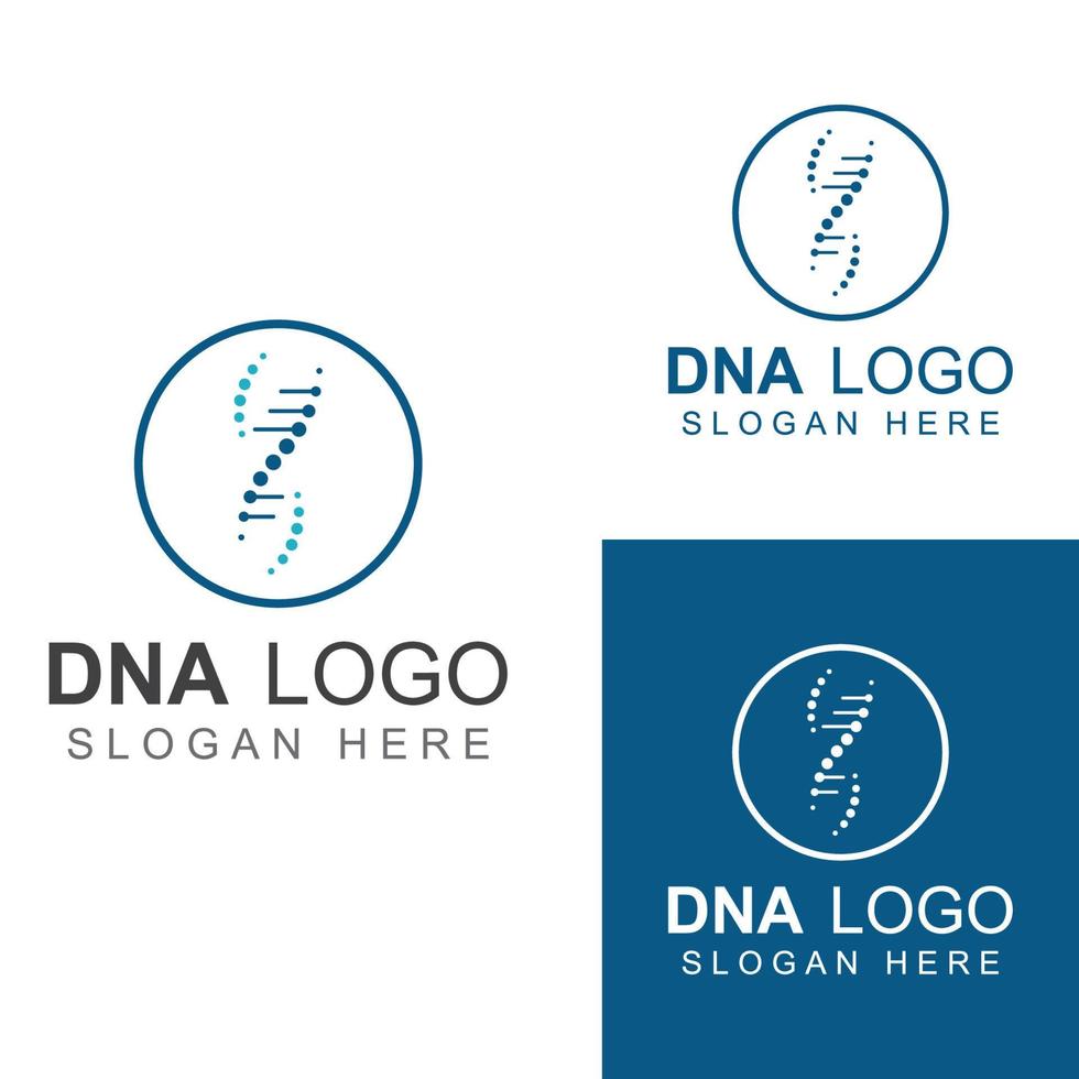 DNA vector logo. Modern medical logo, with vector illustration template design