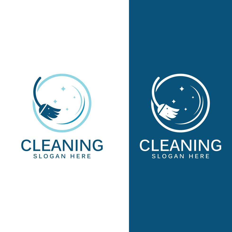 Cleaning logo, cleaning protection logo and house cleaning logo.With a template illustration vector design concept.