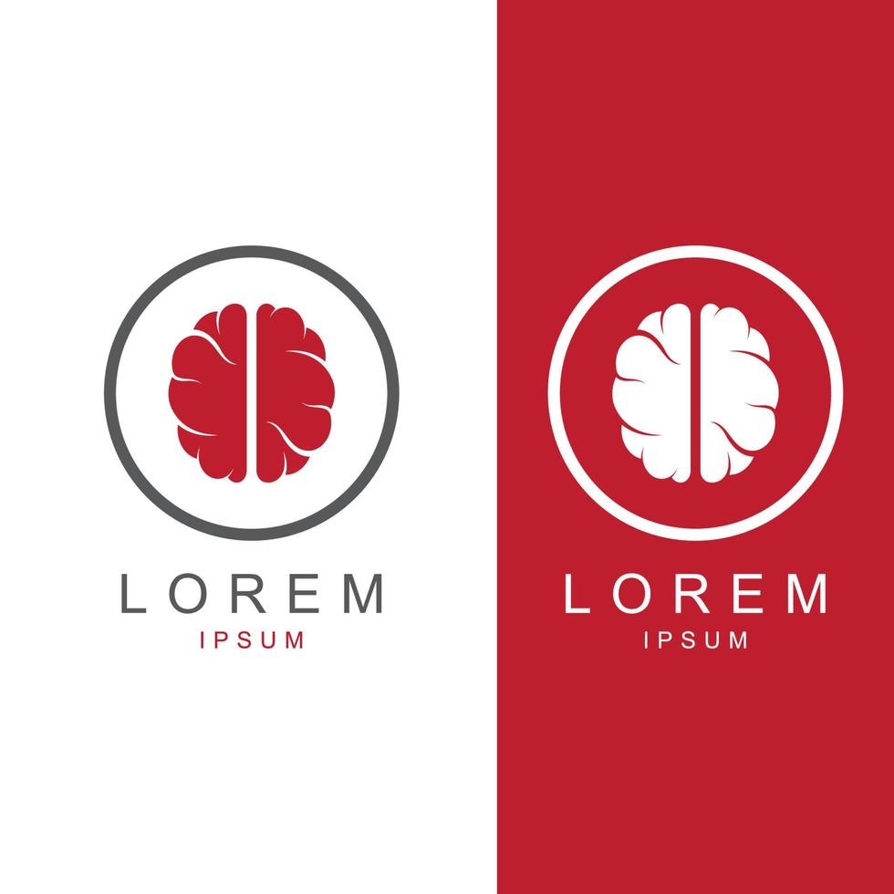 Brain logo. Brain logo with combination of technology and brain part nerve cells, with design concept vector illustration template.
