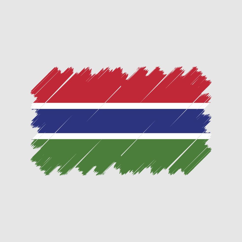 vector de bandera de gambia. bandera nacional