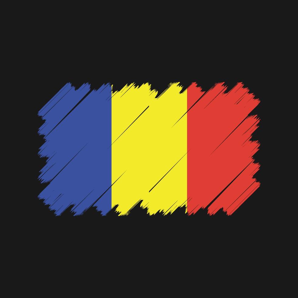 vector de la bandera de rumania. bandera nacional