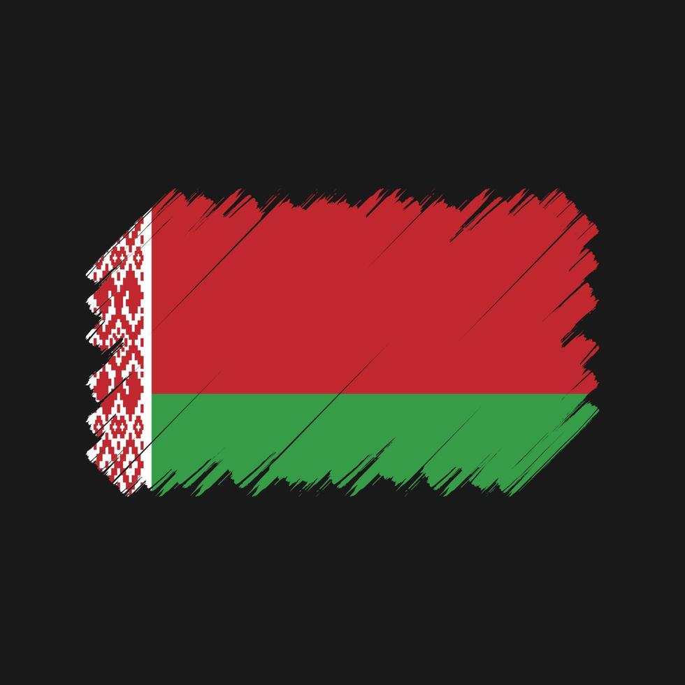 Belarus Flag Brush. National Flag vector