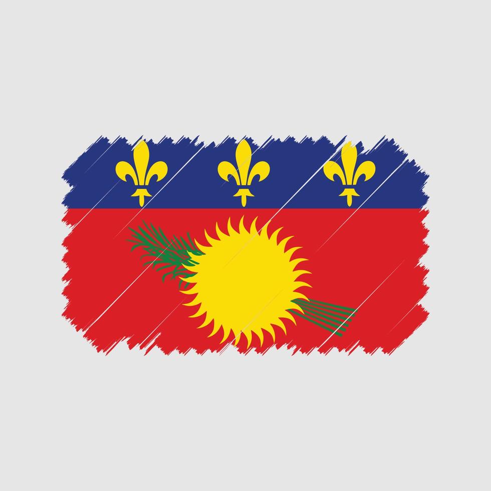 vector de pincel de bandera de guadalupe. bandera nacional