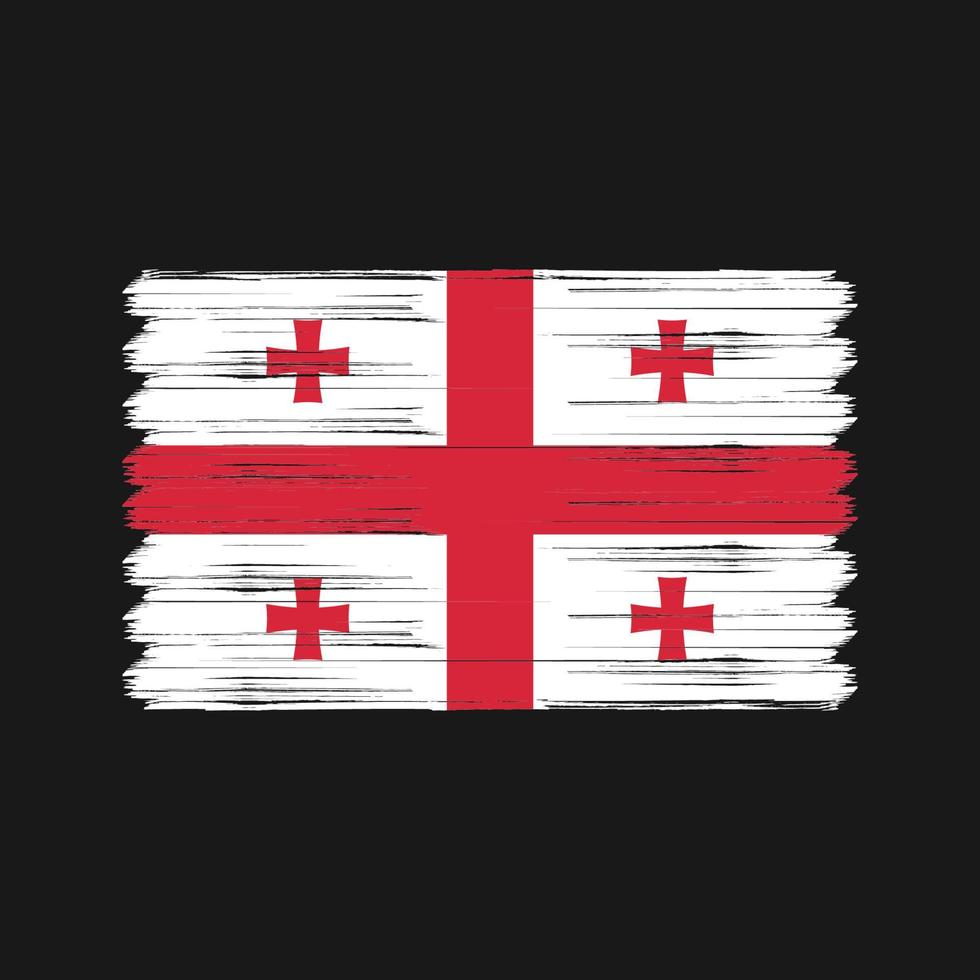 Georgia Flag Brush. National Flag vector