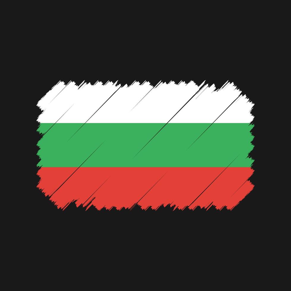 Bulgaria Flag Brush Vector. National Flag vector