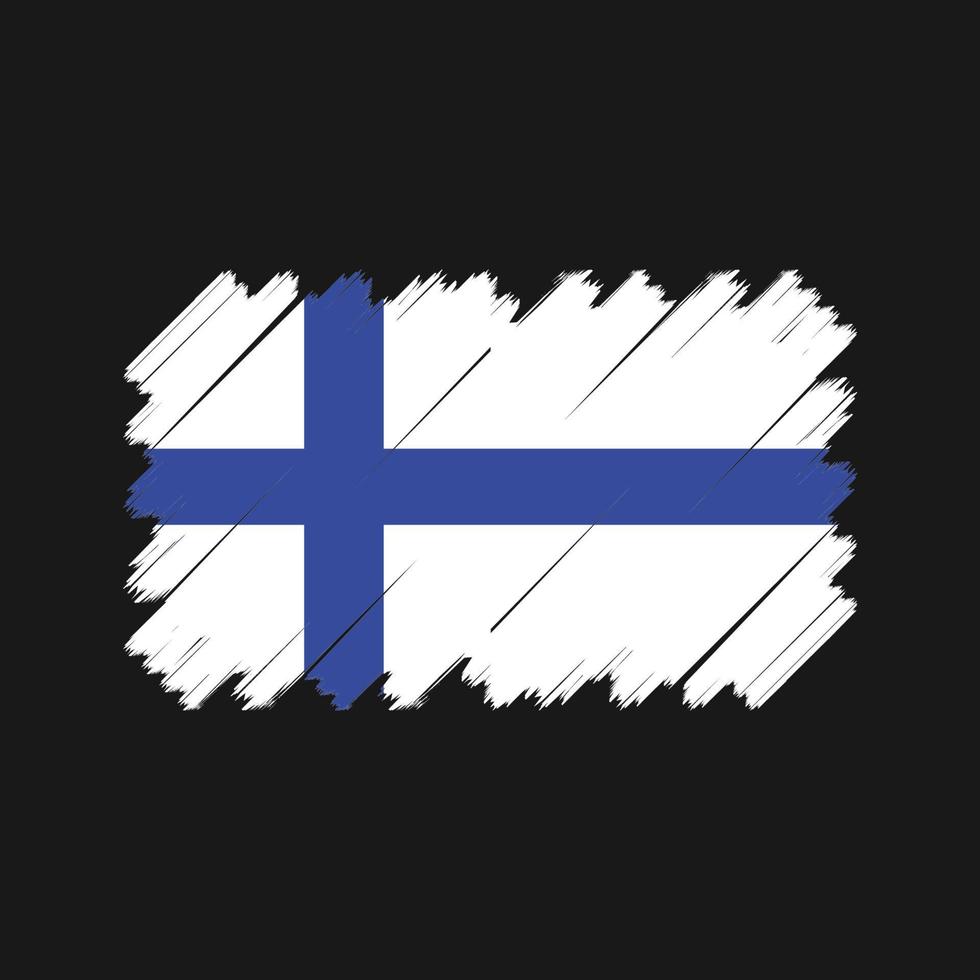 vector de la bandera de finlandia. bandera nacional