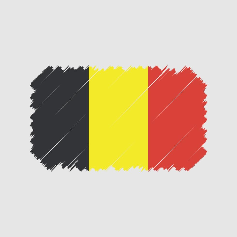 Belgium Flag Brush Vector. National Flag vector