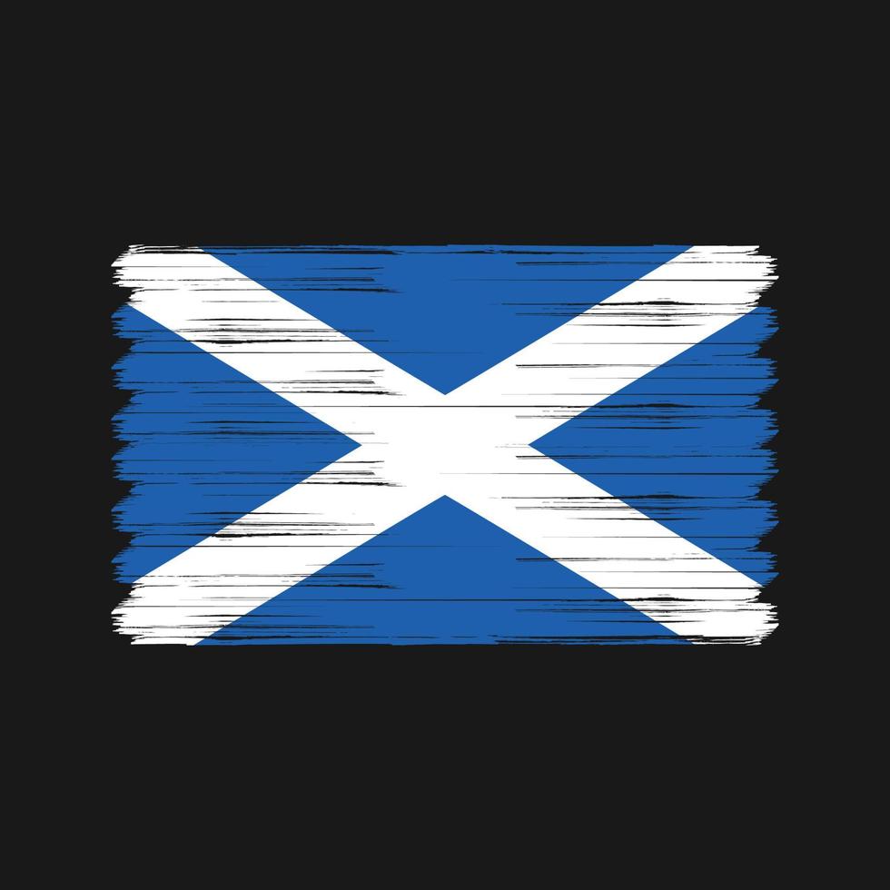 Scotland Flag Brush. National Flag vector