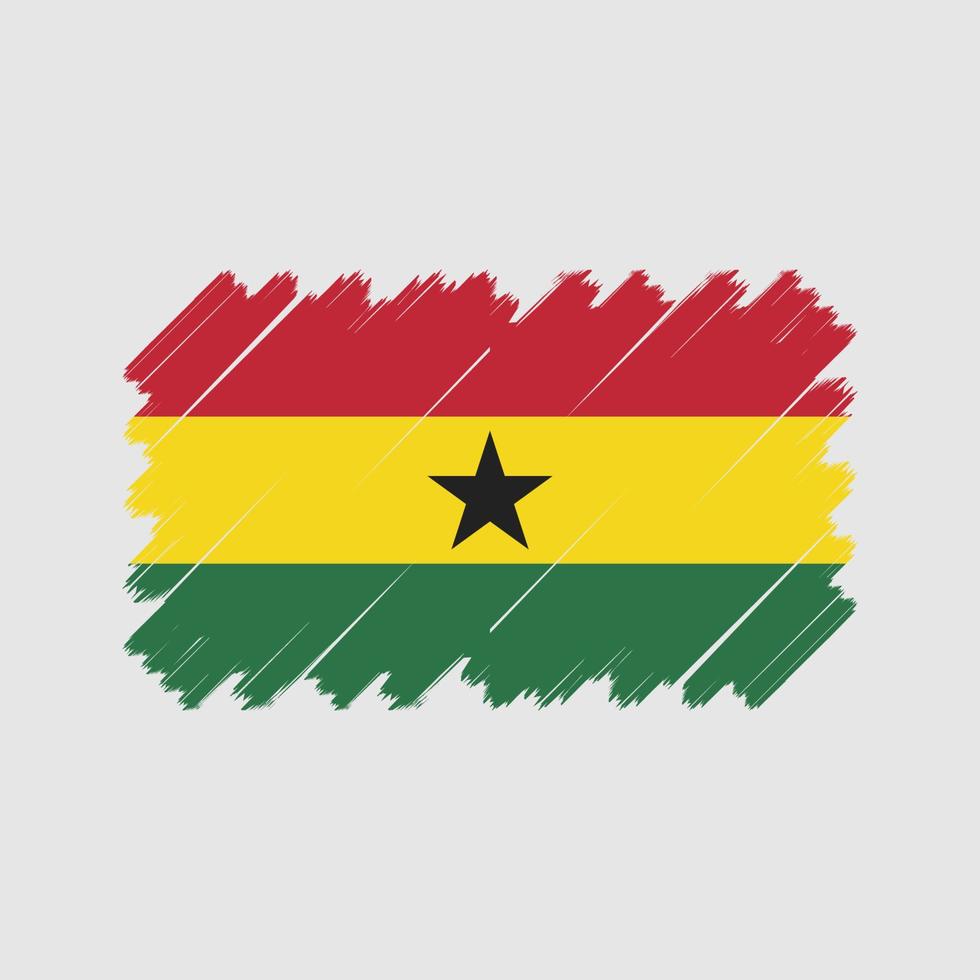 vector de la bandera de ghana. bandera nacional