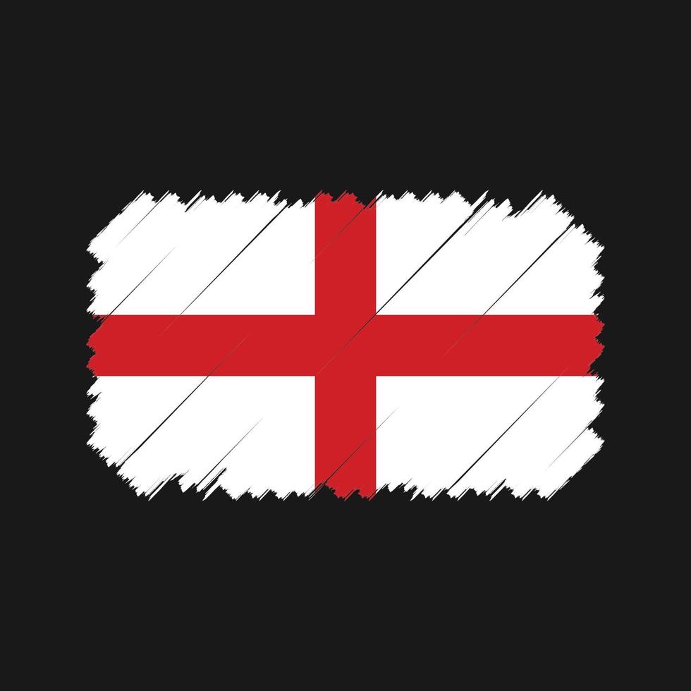 England Flag Brush Vector. National Flag vector