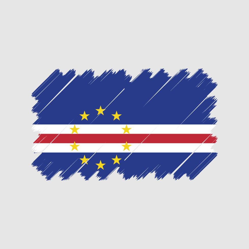 vector de bandera de cabo verde. bandera nacional