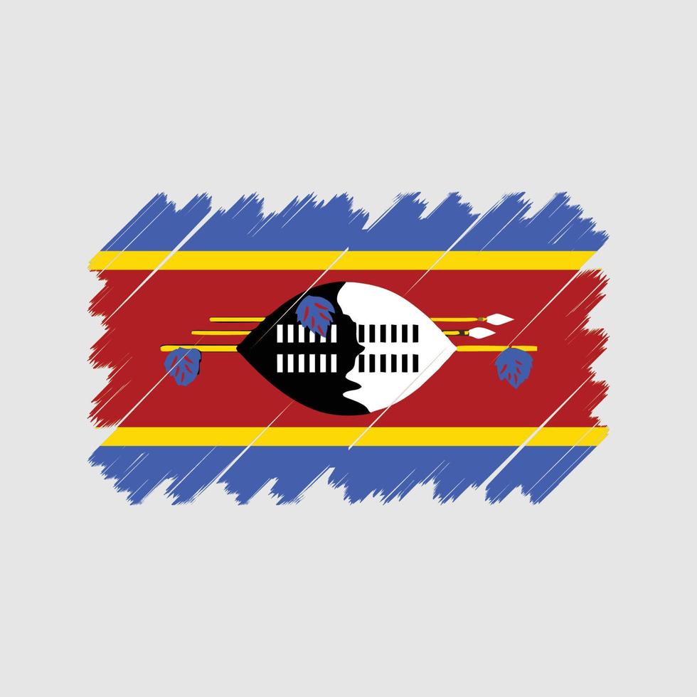 Swaziland Flag Vector. National Flag vector