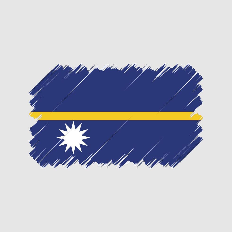 Nauru Flag Brush. National Flag vector