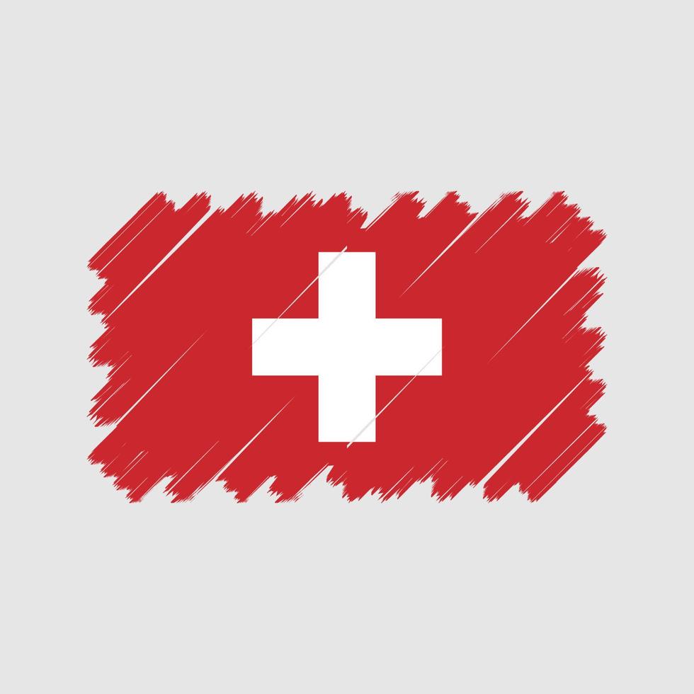 vector de bandera suiza. bandera nacional