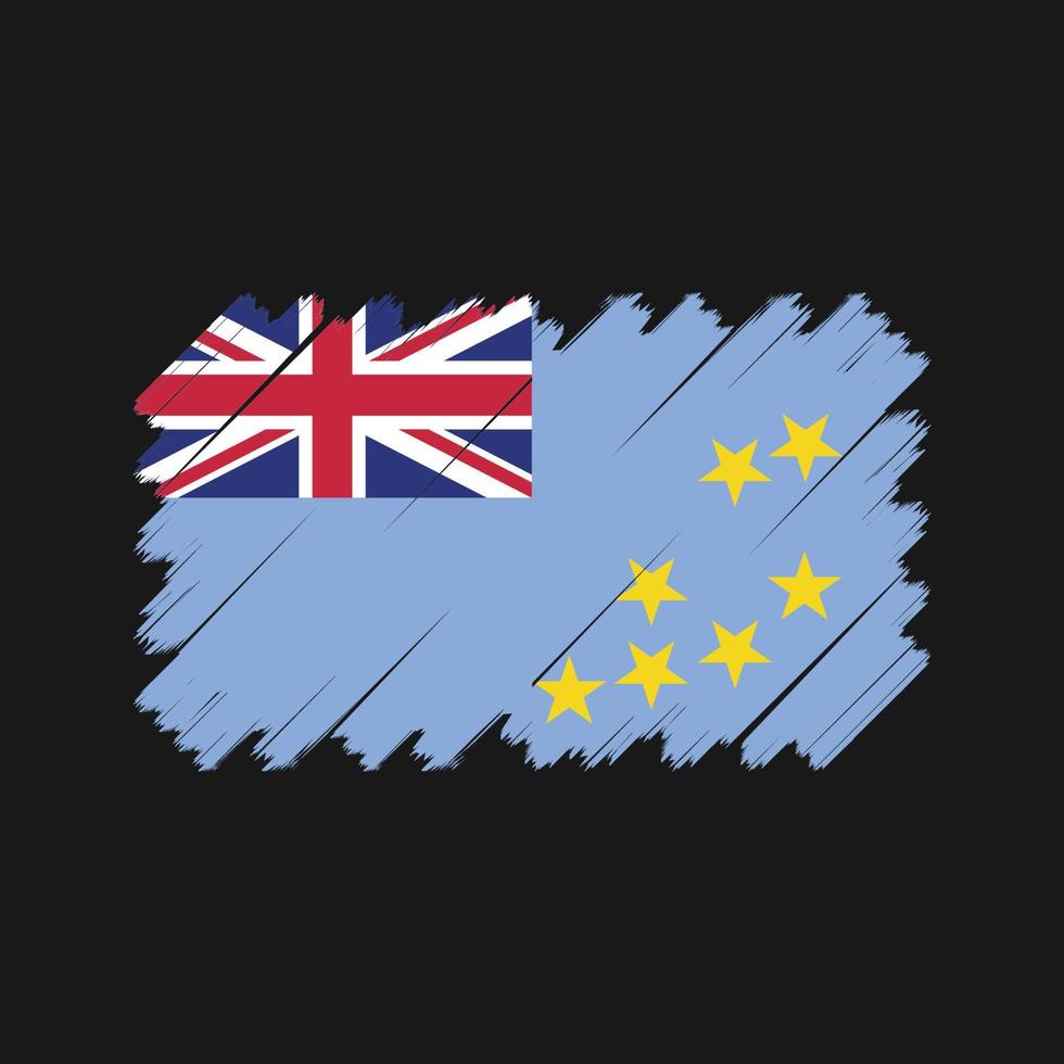 vector de bandera tuvalu. bandera nacional