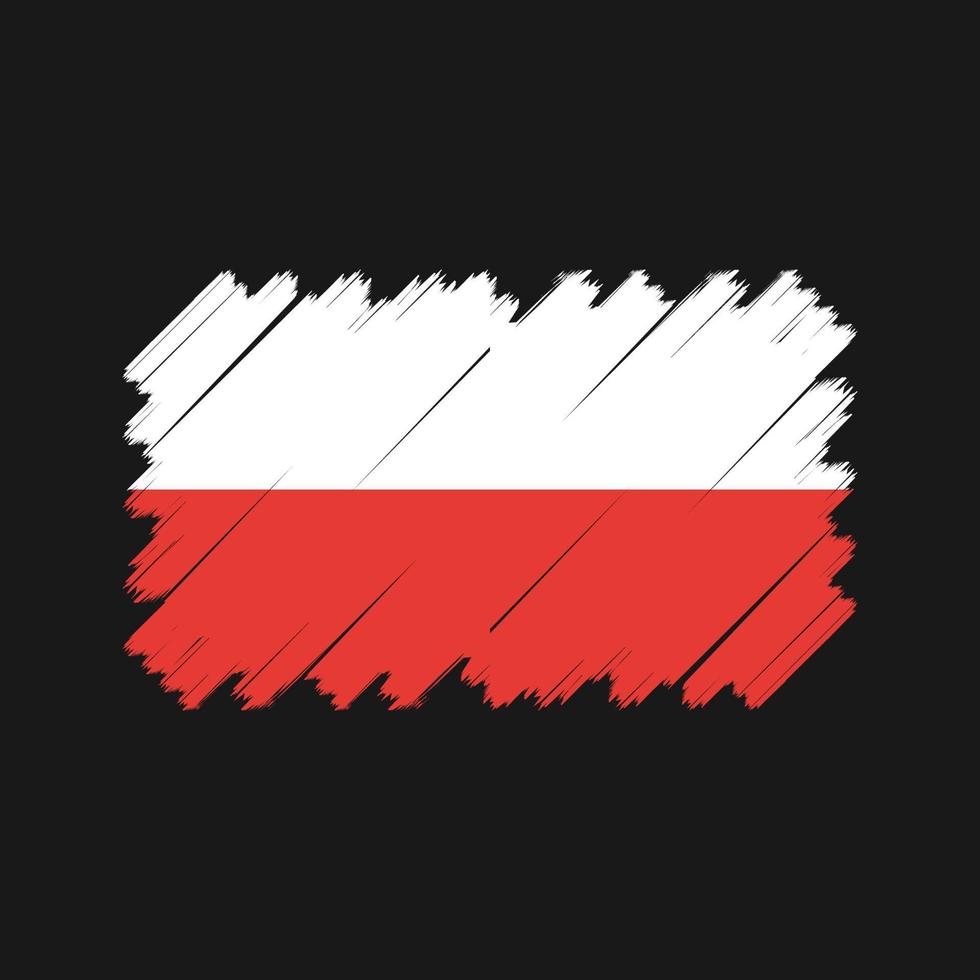 vector de bandera de polonia. bandera nacional