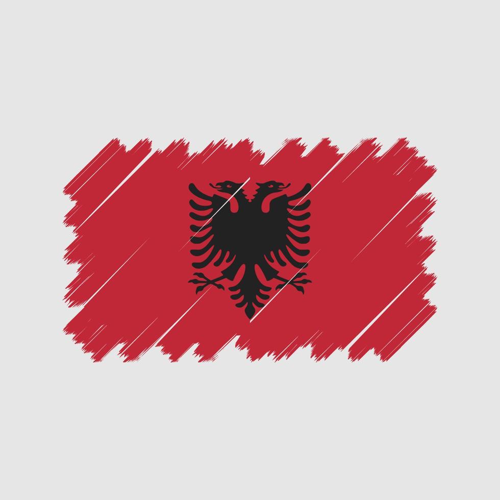 vector de la bandera de albania. bandera nacional