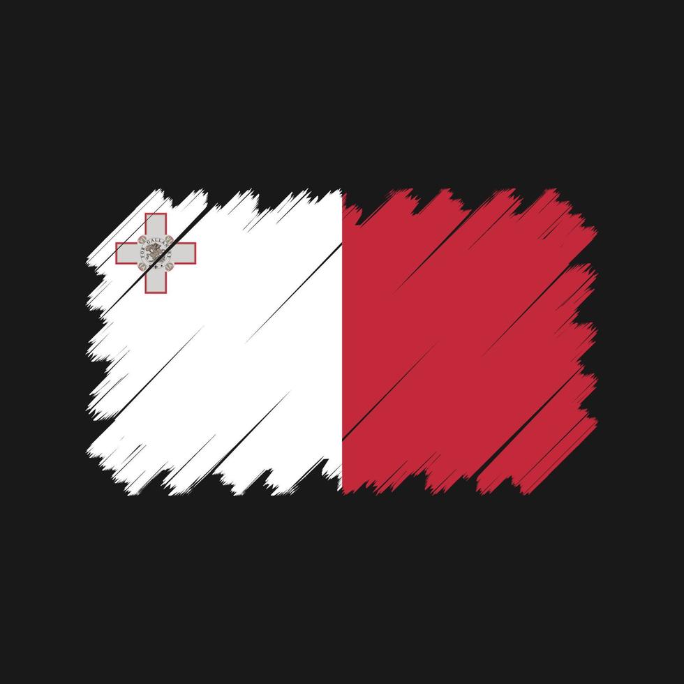 vector de bandera malta. bandera nacional