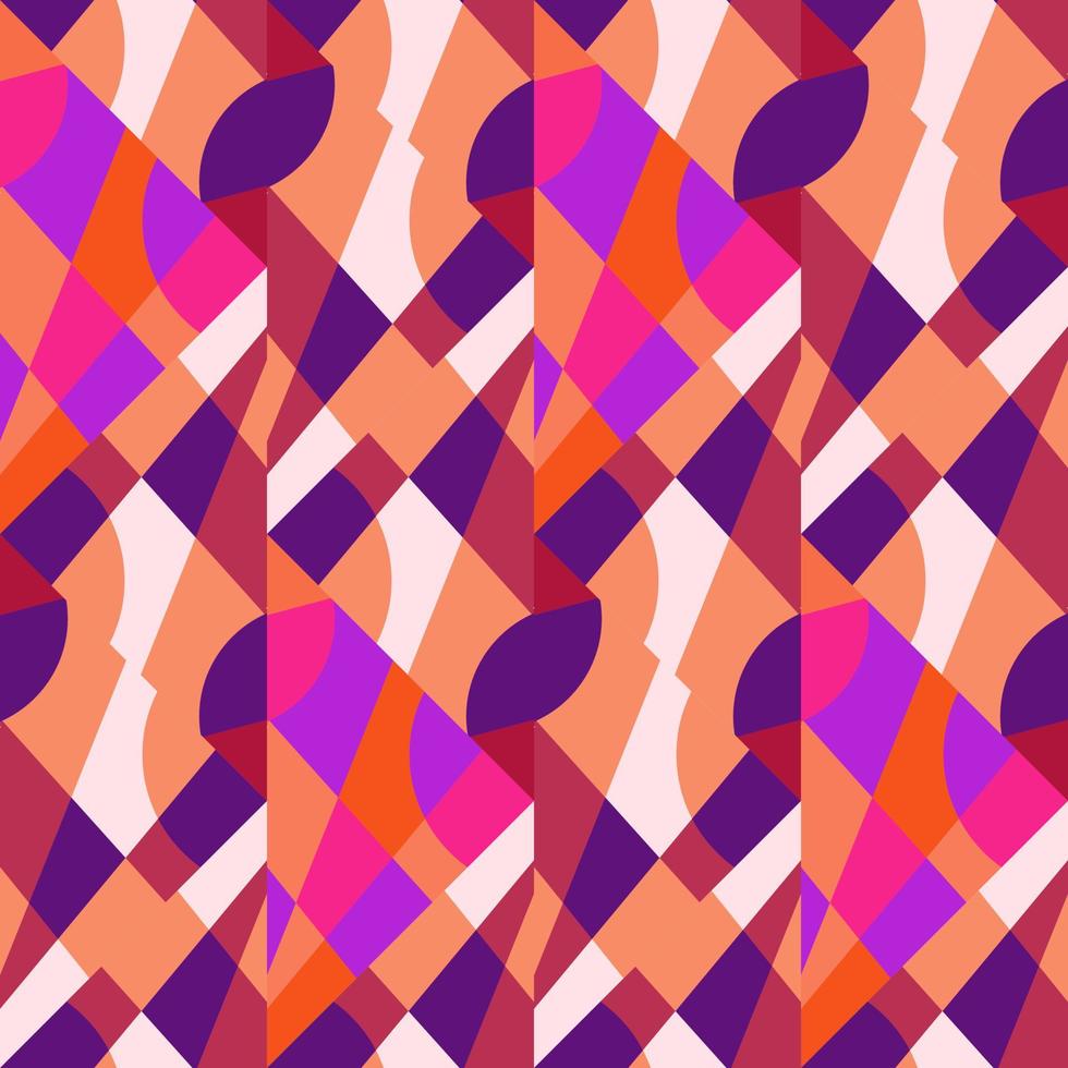 Vintage kaleidoscope seamless pattern. Decorative mosaic ornament. vector