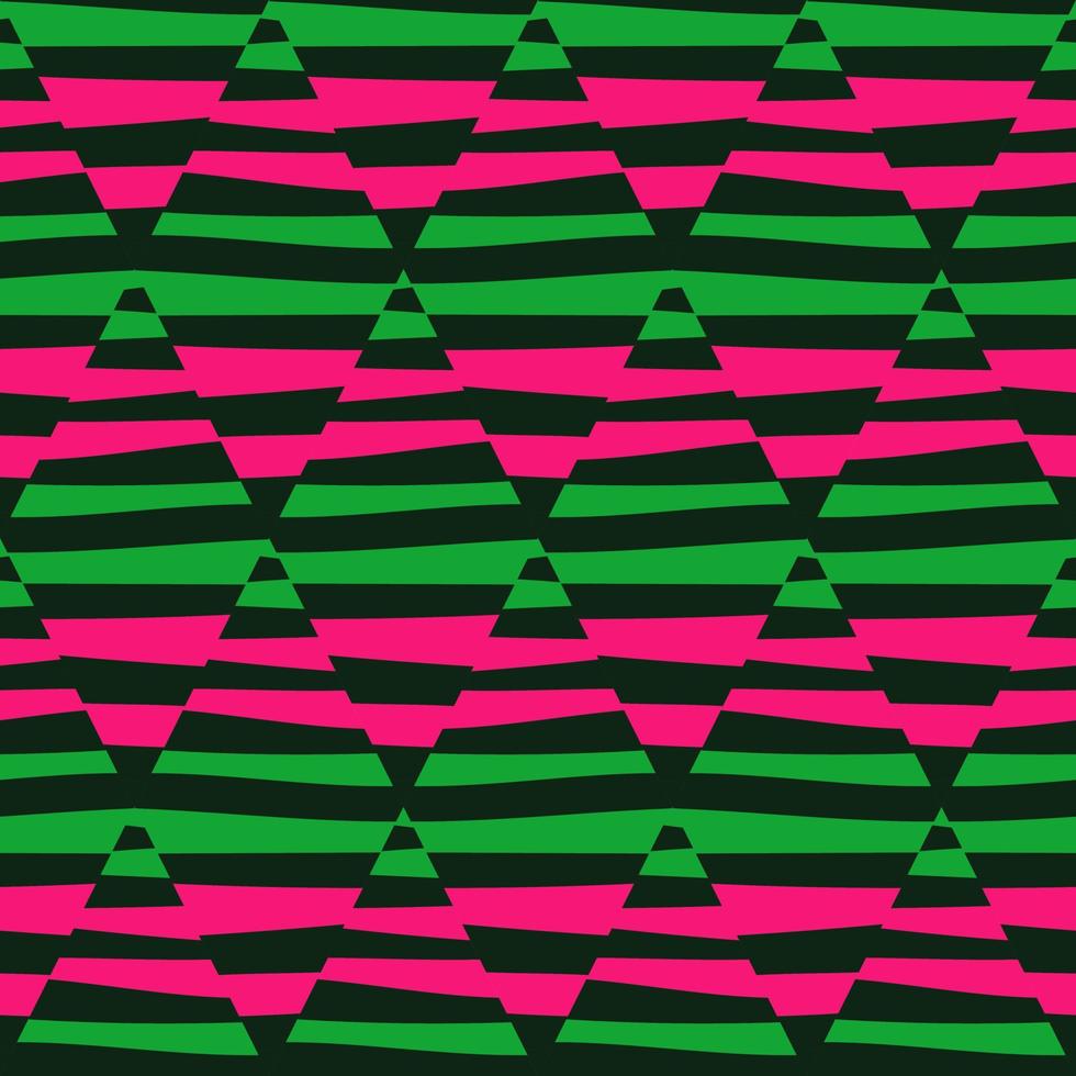 Mosaic of striped geometric seamless patern. Decorative abstract lines ornament. vector