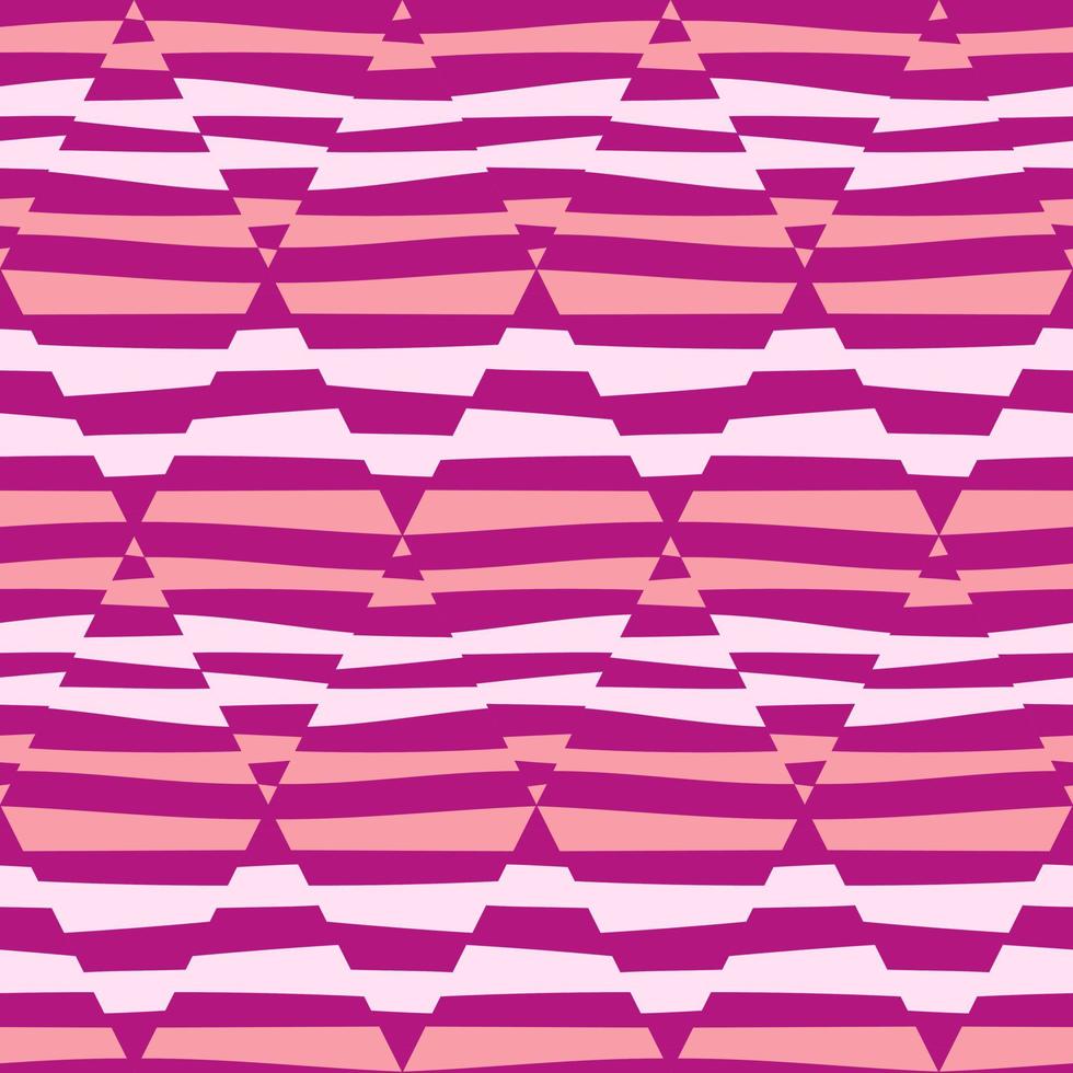 Mosaic of striped geometric seamless patern. Decorative abstract lines ornament. vector