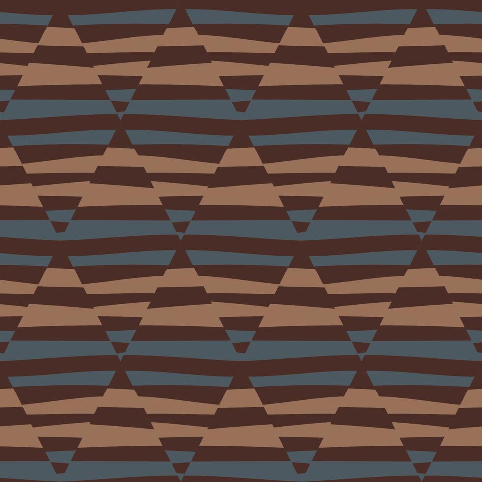 Mosaic of striped geometric seamless patern. Decorative abstract lines ornament. vector