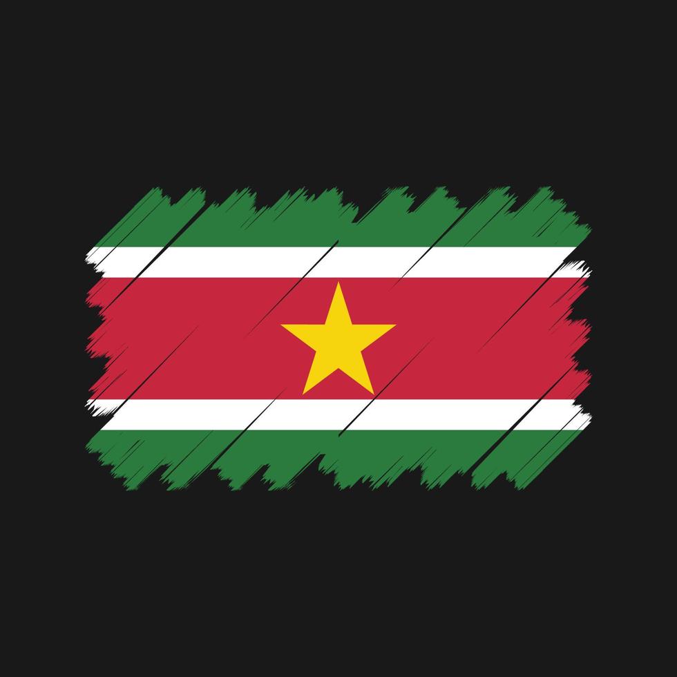 vector de la bandera de surinam. bandera nacional