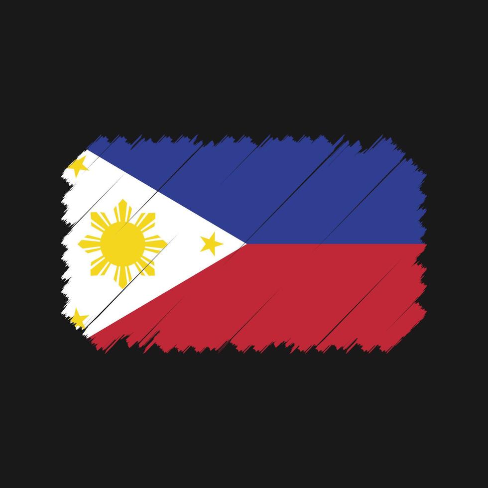 Philippines Flag Brush Vector. National Flag vector