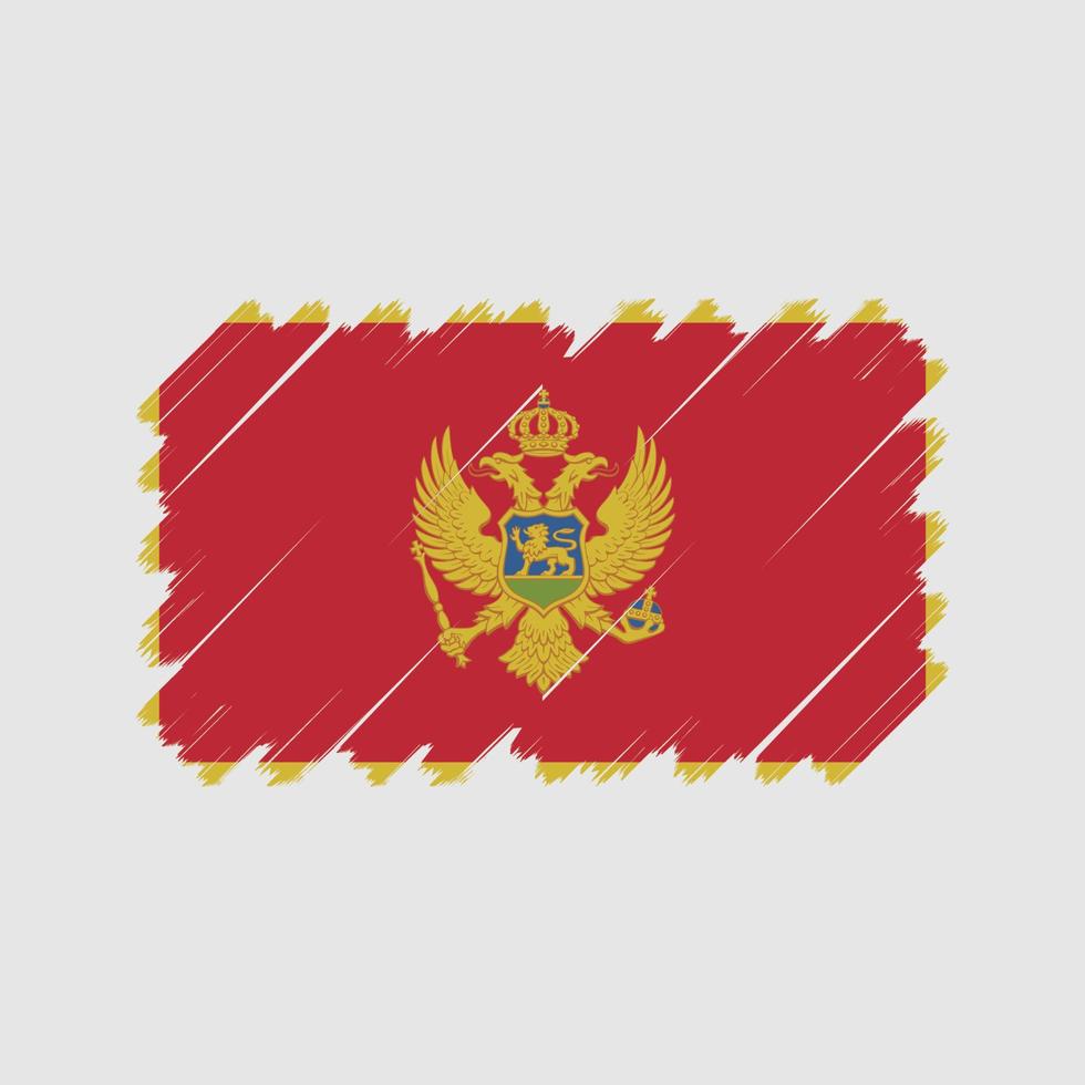 vector de la bandera de montenegro. bandera nacional