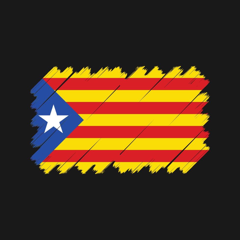 vector de la bandera de cataluña. bandera nacional