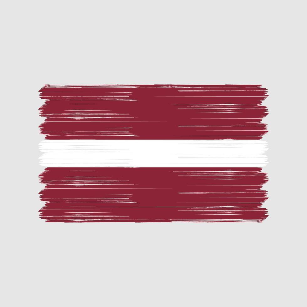 Latvia Flag Brush. National Flag vector