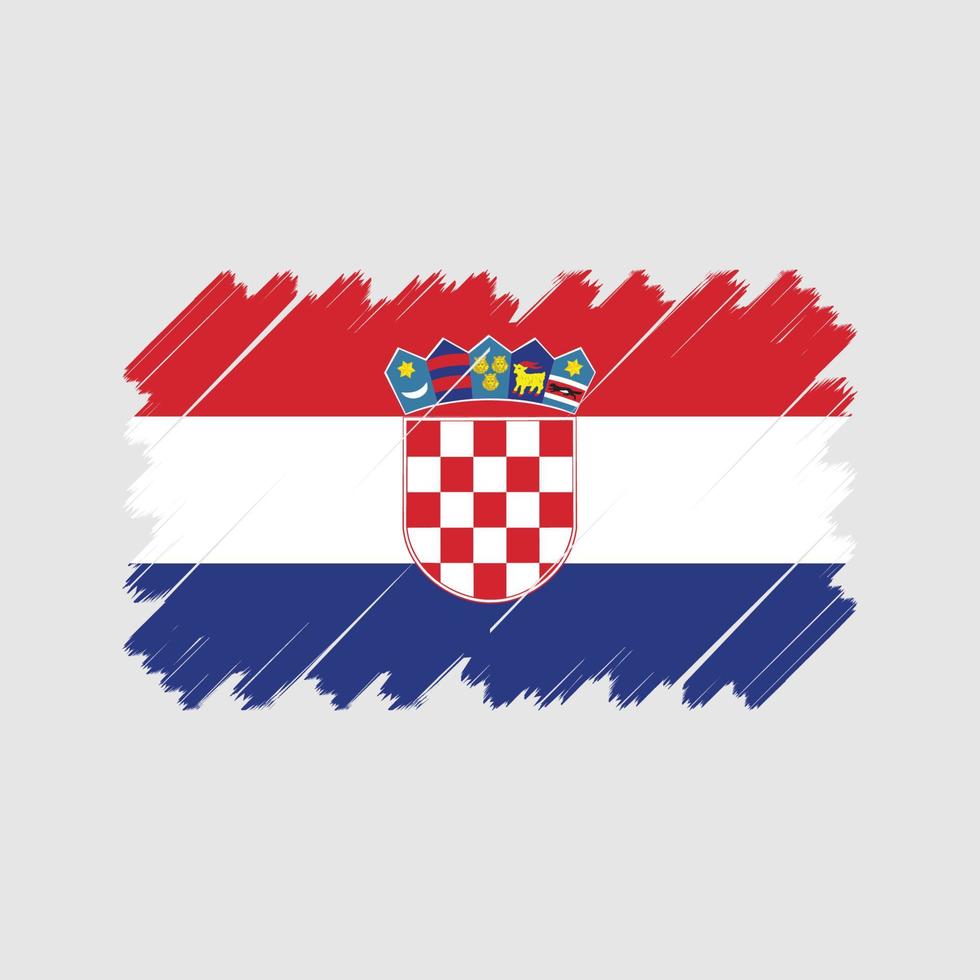 vector de la bandera de croacia. bandera nacional