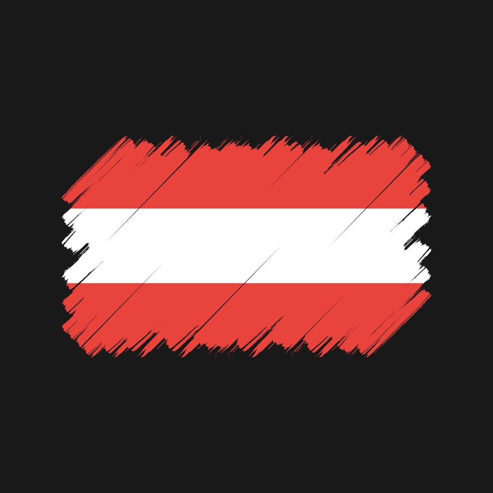 Austria Flag Brush. National Flag vector