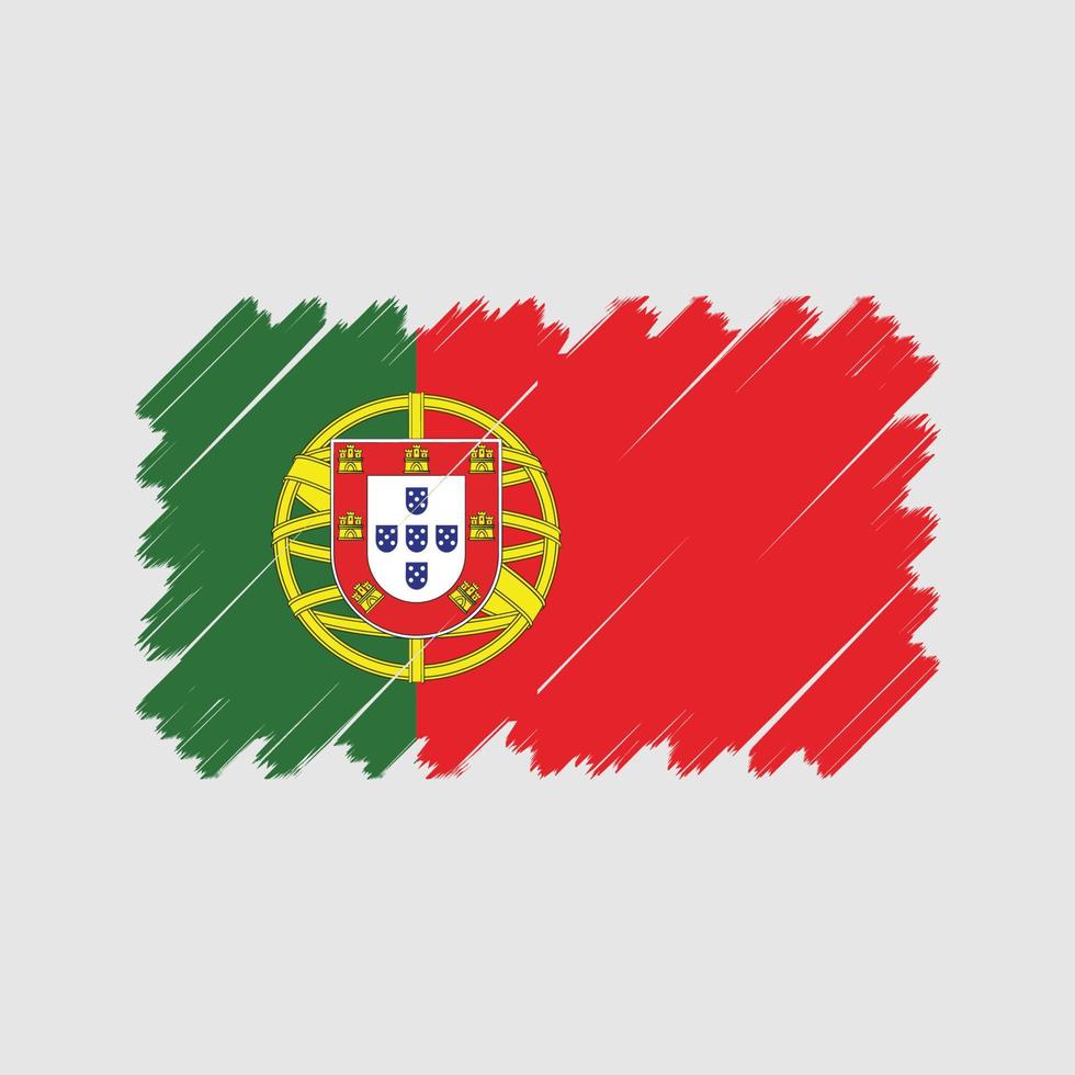 vector de bandera portuguesa. bandera nacional