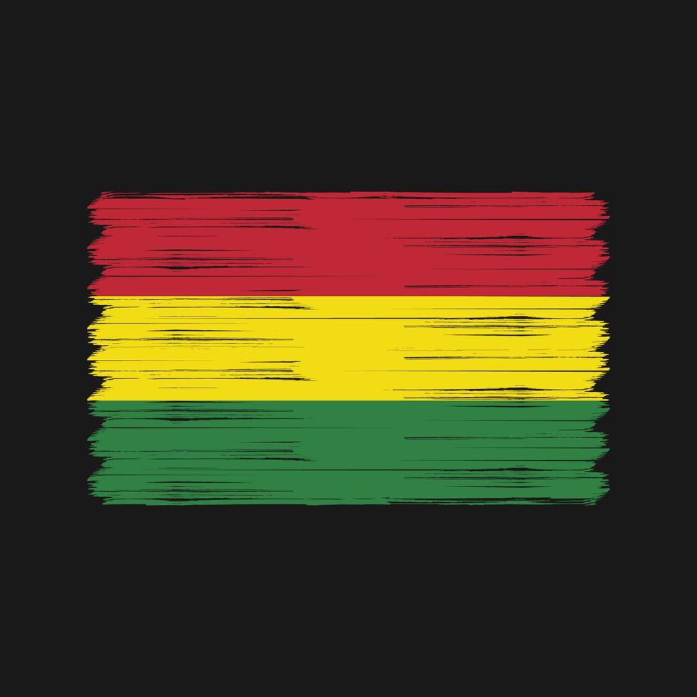 Bolivia Flag Brush. National Flag vector