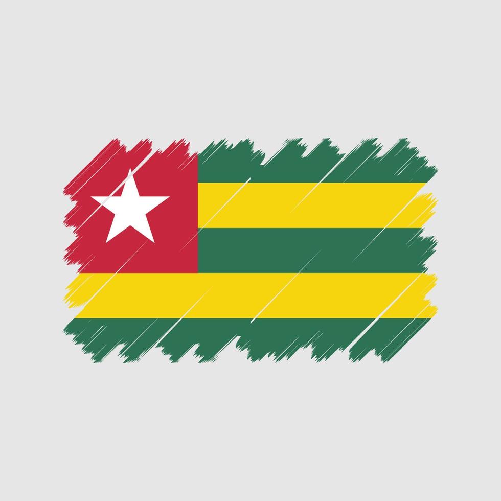 vector de bandera togo. bandera nacional