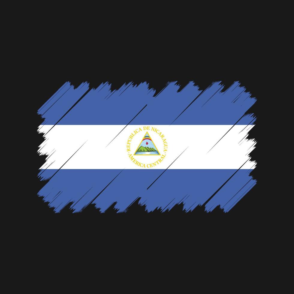 vector de la bandera de nicaragua. bandera nacional