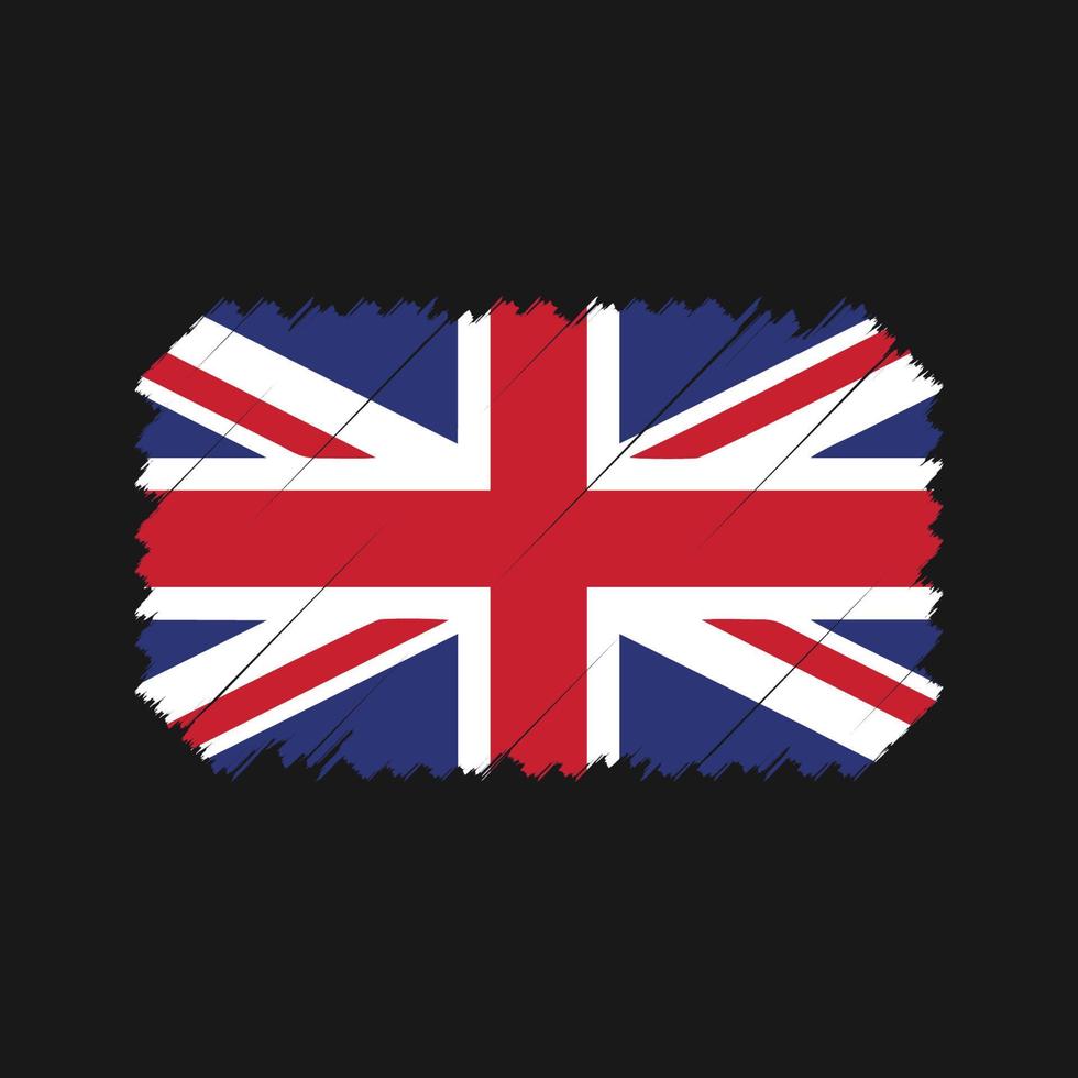 United Kingdom Flag Brush Vector. National Flag vector