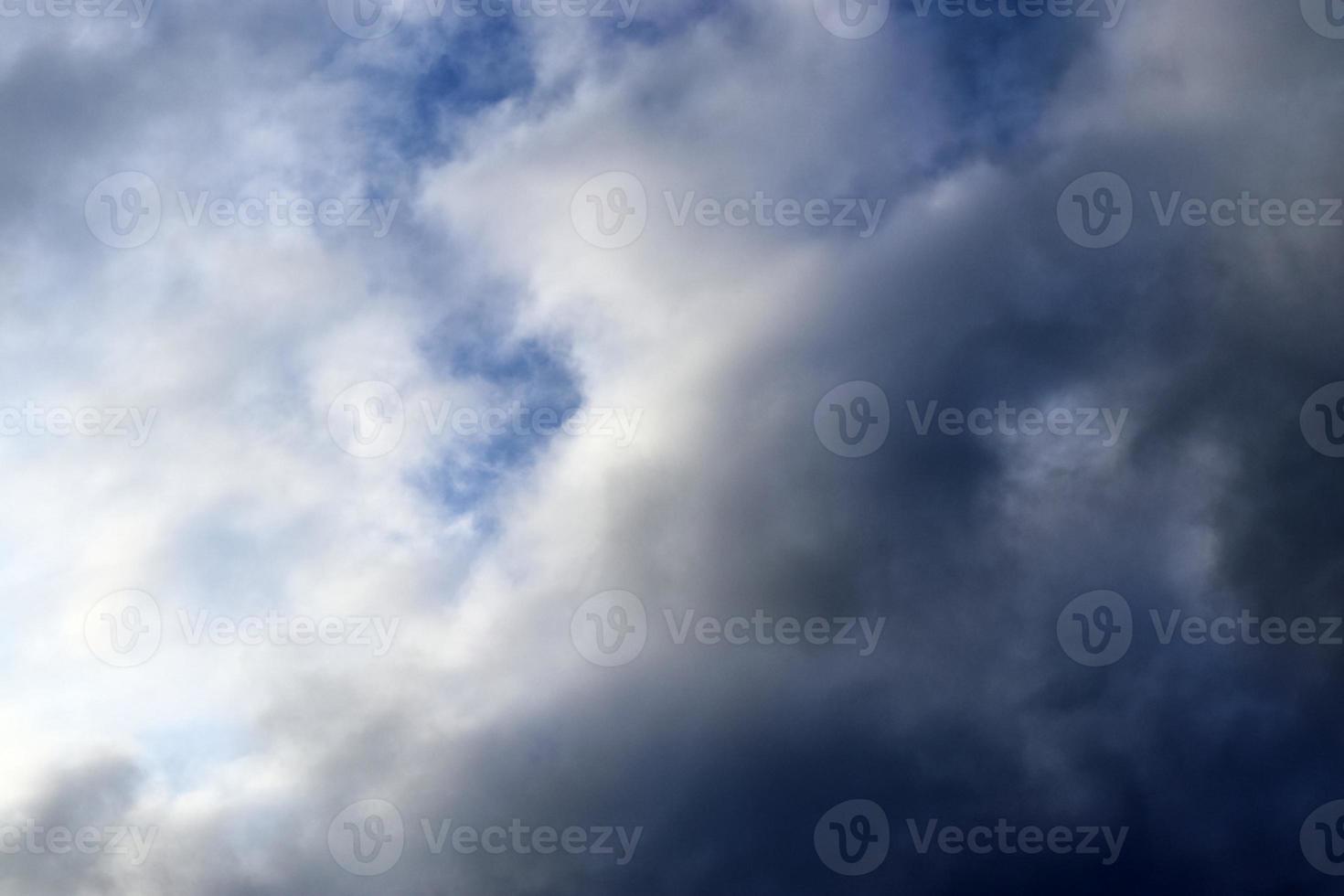Stunning dark cloud formations right before a thunderstorm photo
