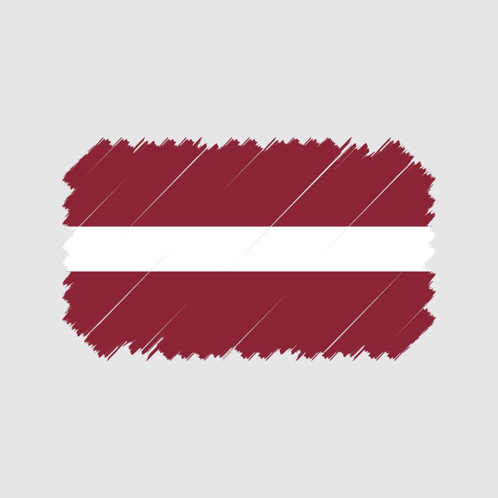Latvia Flag Brush Vector. National Flag vector