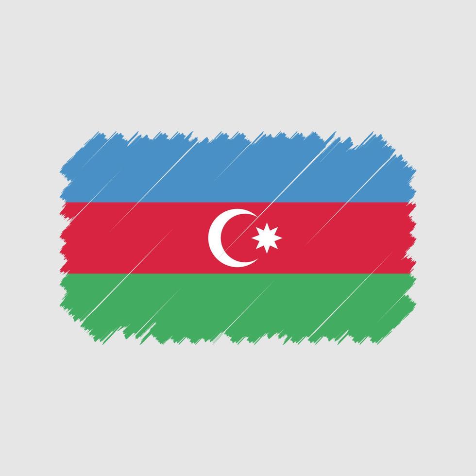 Azerbaijan Flag Brush Vector. National Flag vector