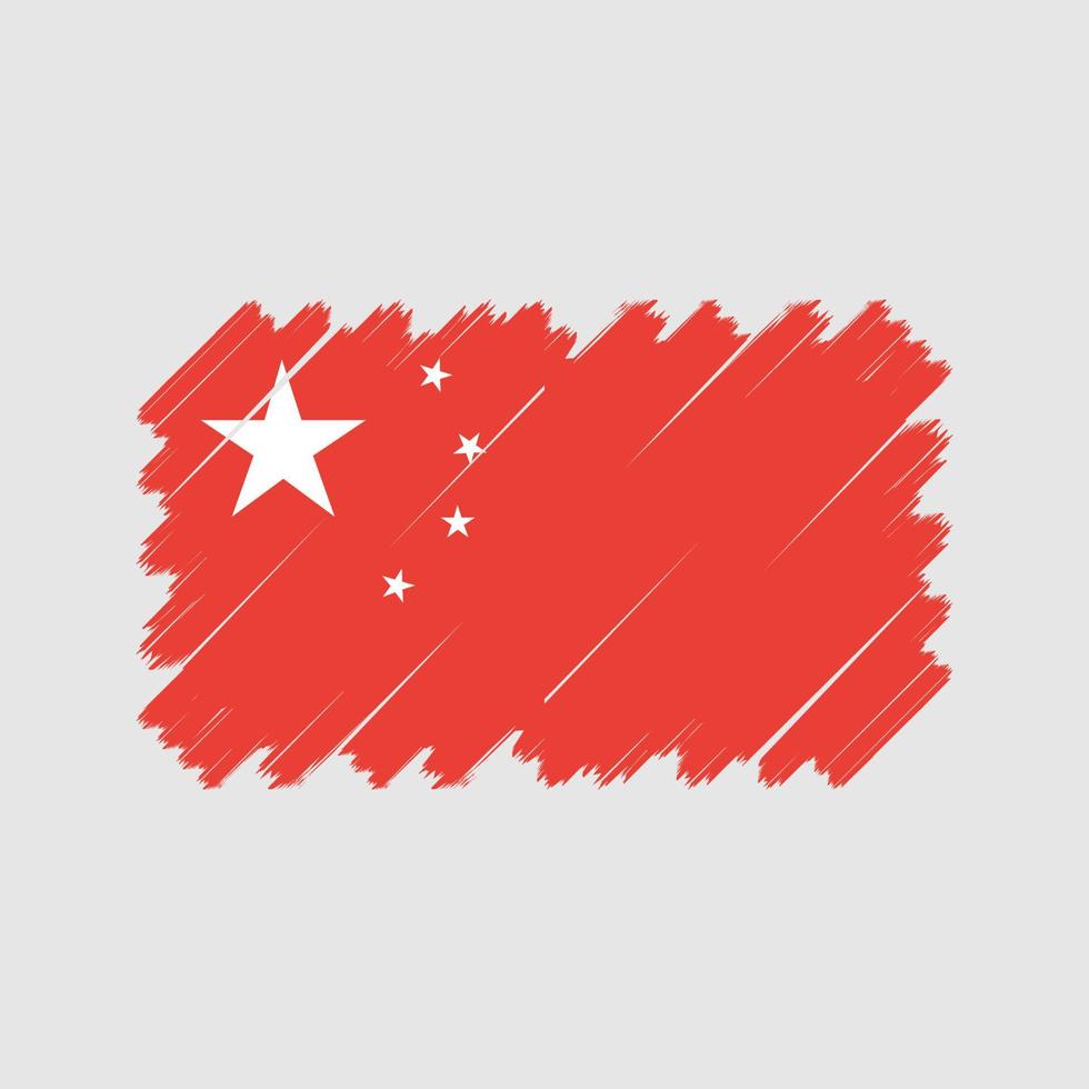 China Flag Vector. National Flag vector