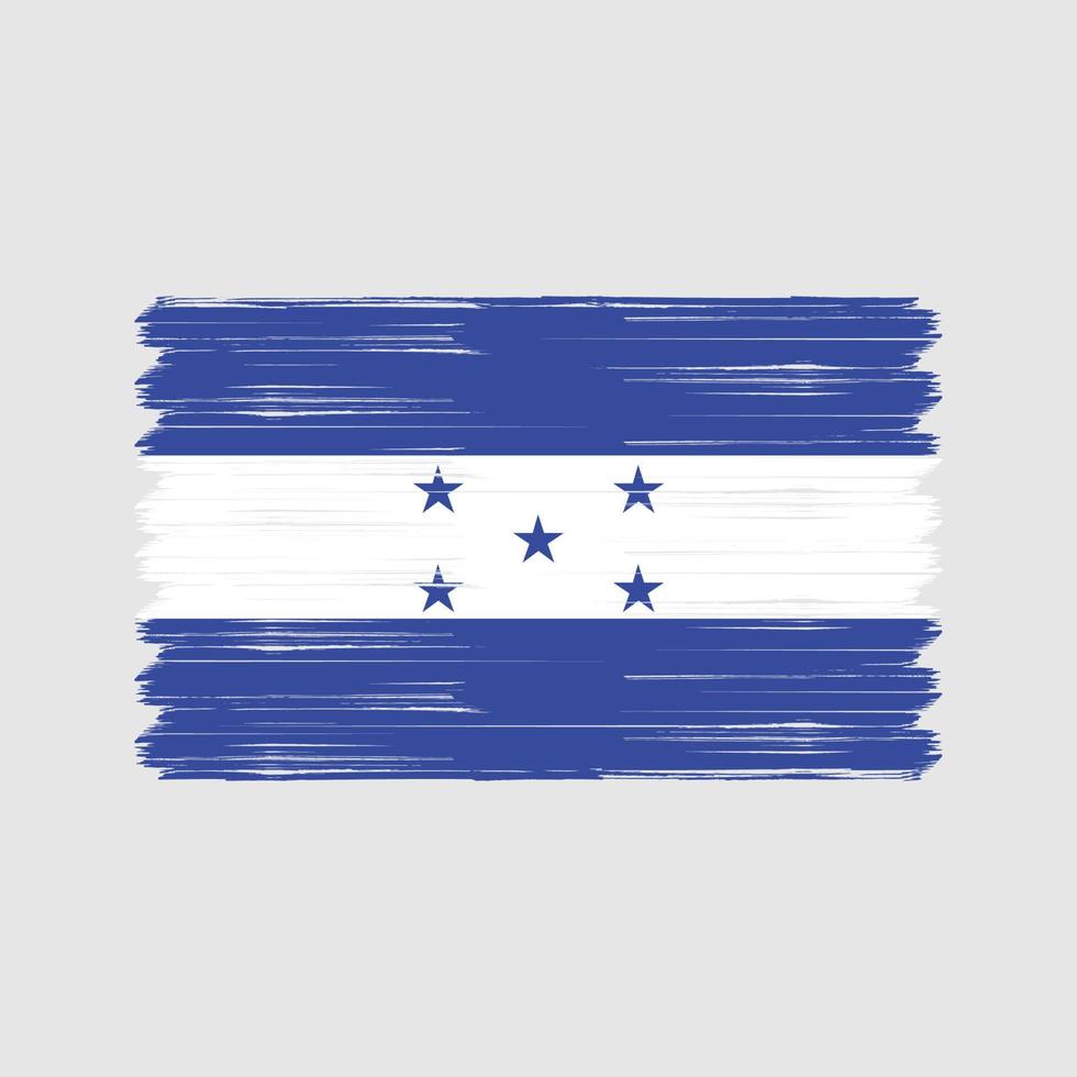 cepillo de la bandera de honduras. bandera nacional vector