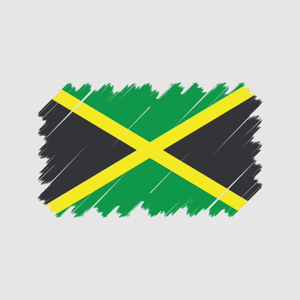 vector de la bandera jamaicana. bandera nacional