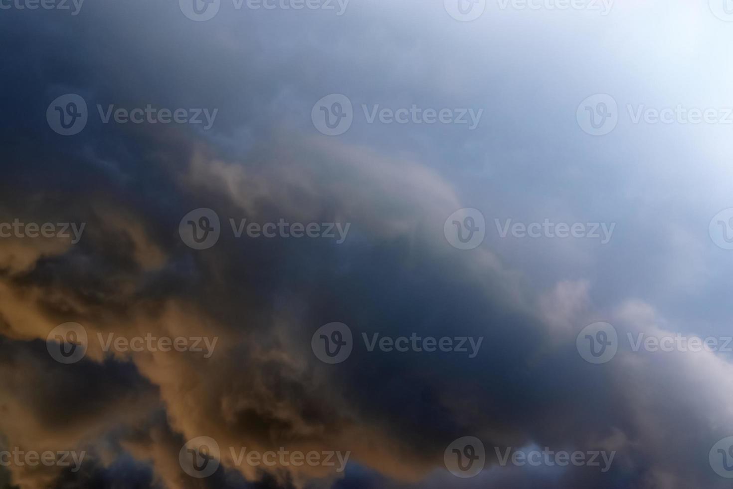 Stunning dark cloud formations right before a thunderstorm photo