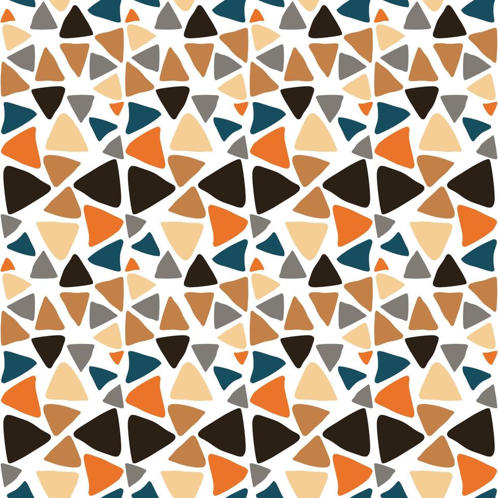 Creative pebbles seamless pattern. Texture of a brick wall background. Hand drawn stone endless wallpaper. vector