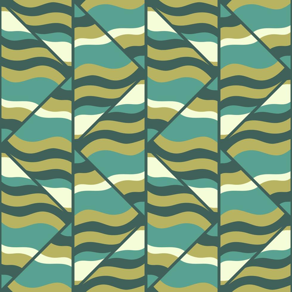 Mosaic seamless pattern. Decorative patchwork endless wallpaper. Creative abstract ornament vector