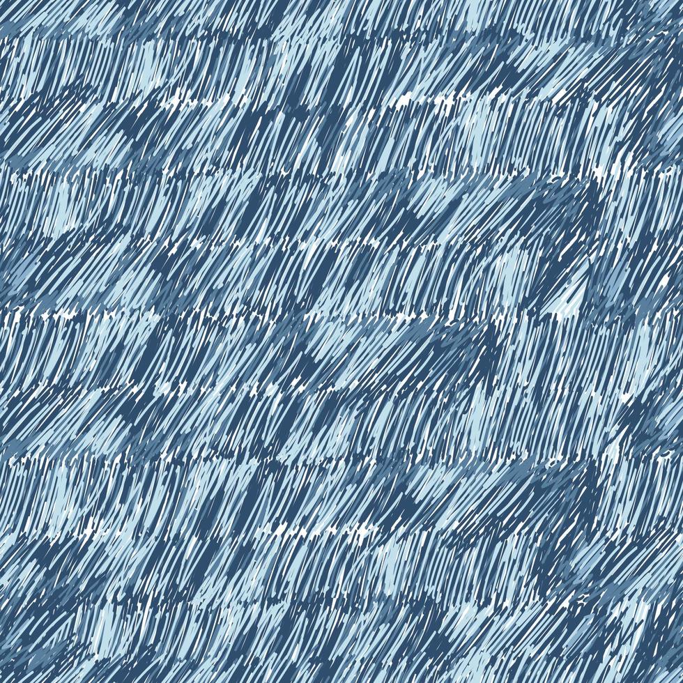 Hand drawn wave seamless pattern. Wavy brush stroke endless wallpaper. vector