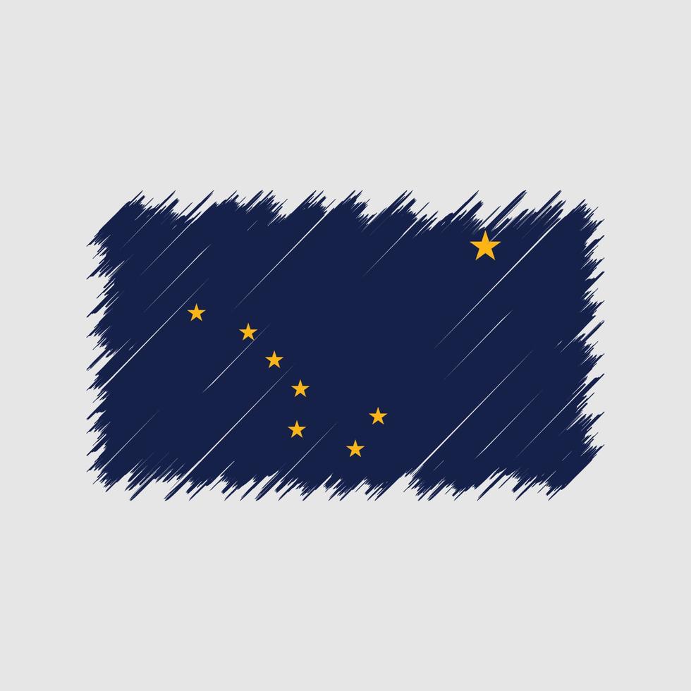 Alaska Flag Brush Strokes. National Flag vector